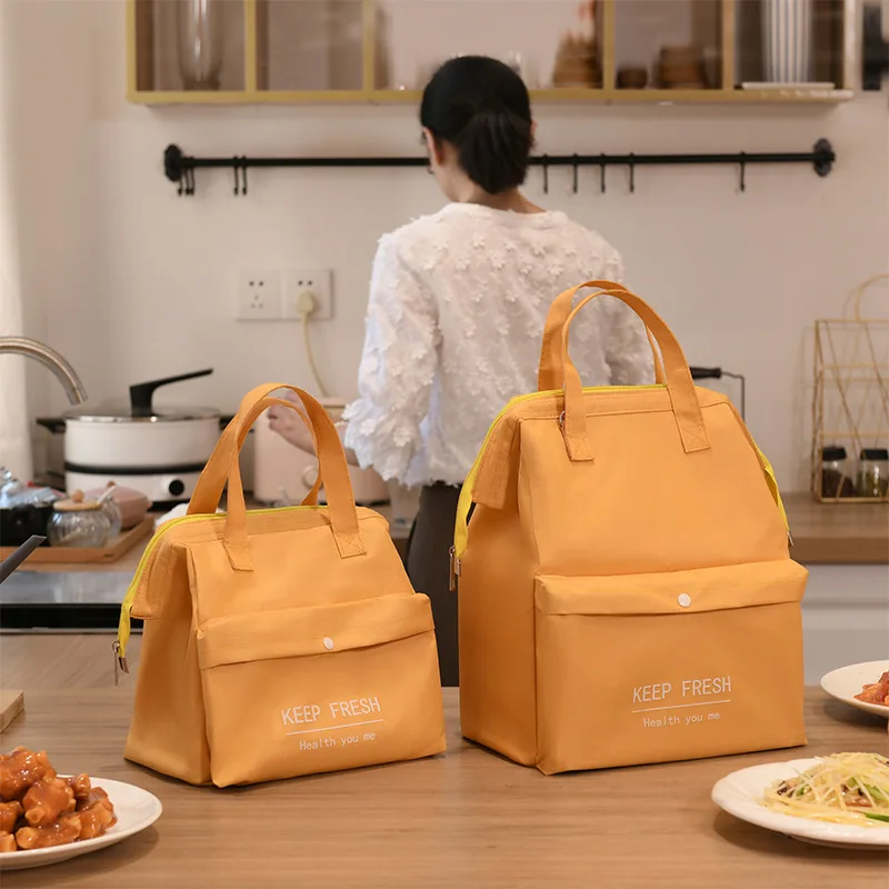 Borsa da pranzo di grande capacità borse a tracolla a tracolla isolate impermeabili da donna per il pranzo al sacco borse termiche fresche portatili