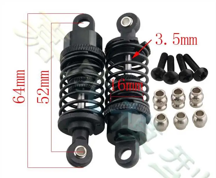 5 color RC Shock Absorber 52mm 2P For Tamiya HPI 1:10 Drift Racing Car