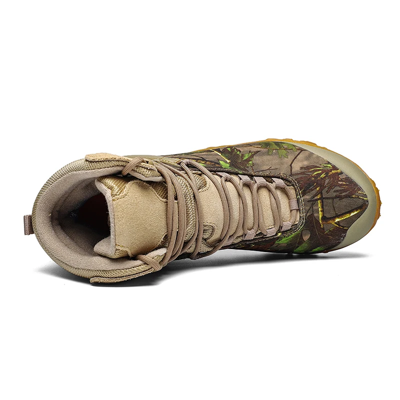 XIANG GUAN Hiking Shoes Men Waterproof Tree Bionic Camo Climbing Mountain Tactical Boots Women Outdoor Sports Camping Trekking