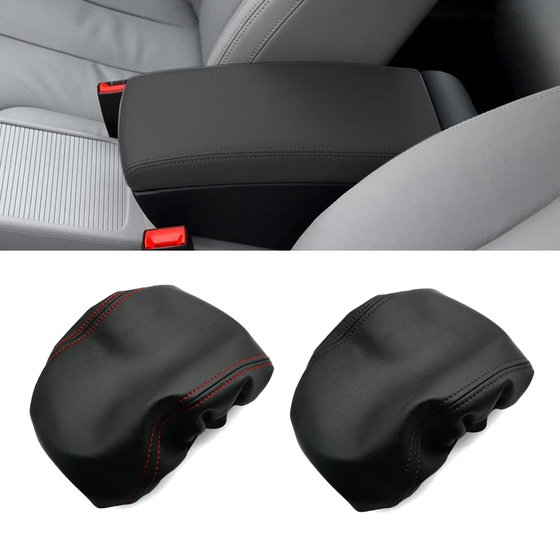 

For VW Passat B6 2005 2006 2007 2008 2009 Microfiber Leather Interior Center Console Lid Armrest Pad Cover Trim