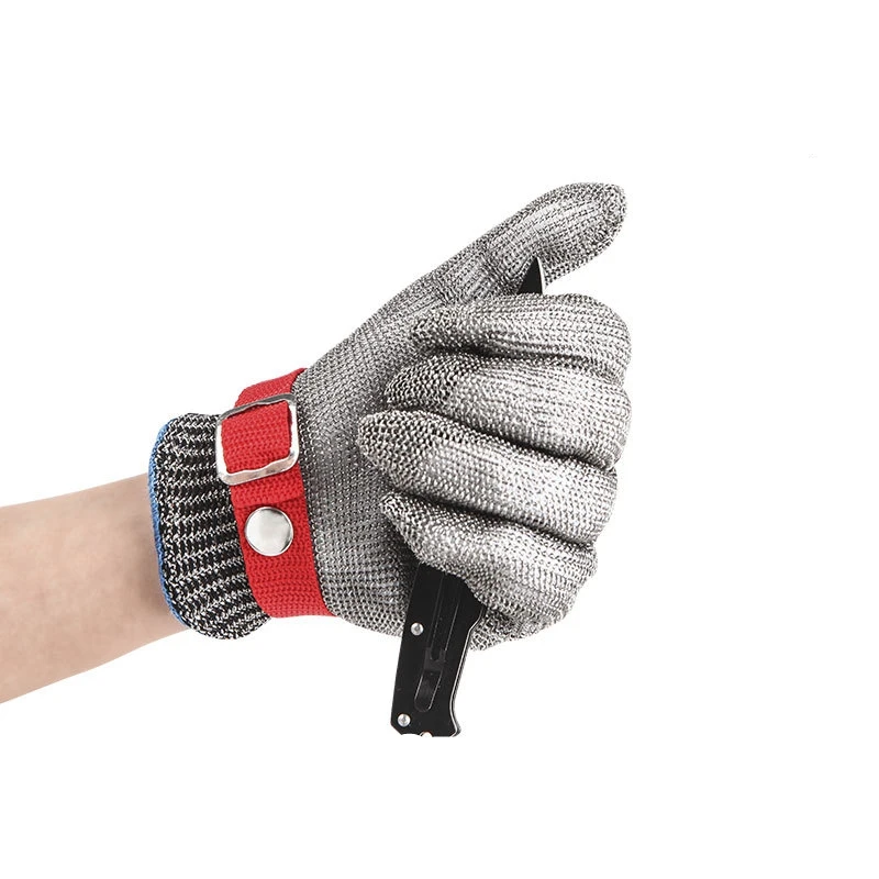 Cut Resistant Glove-Stainless Steel Wire Metal Mesh Butcher Safety Work Glove For Meat Cutting Fishing