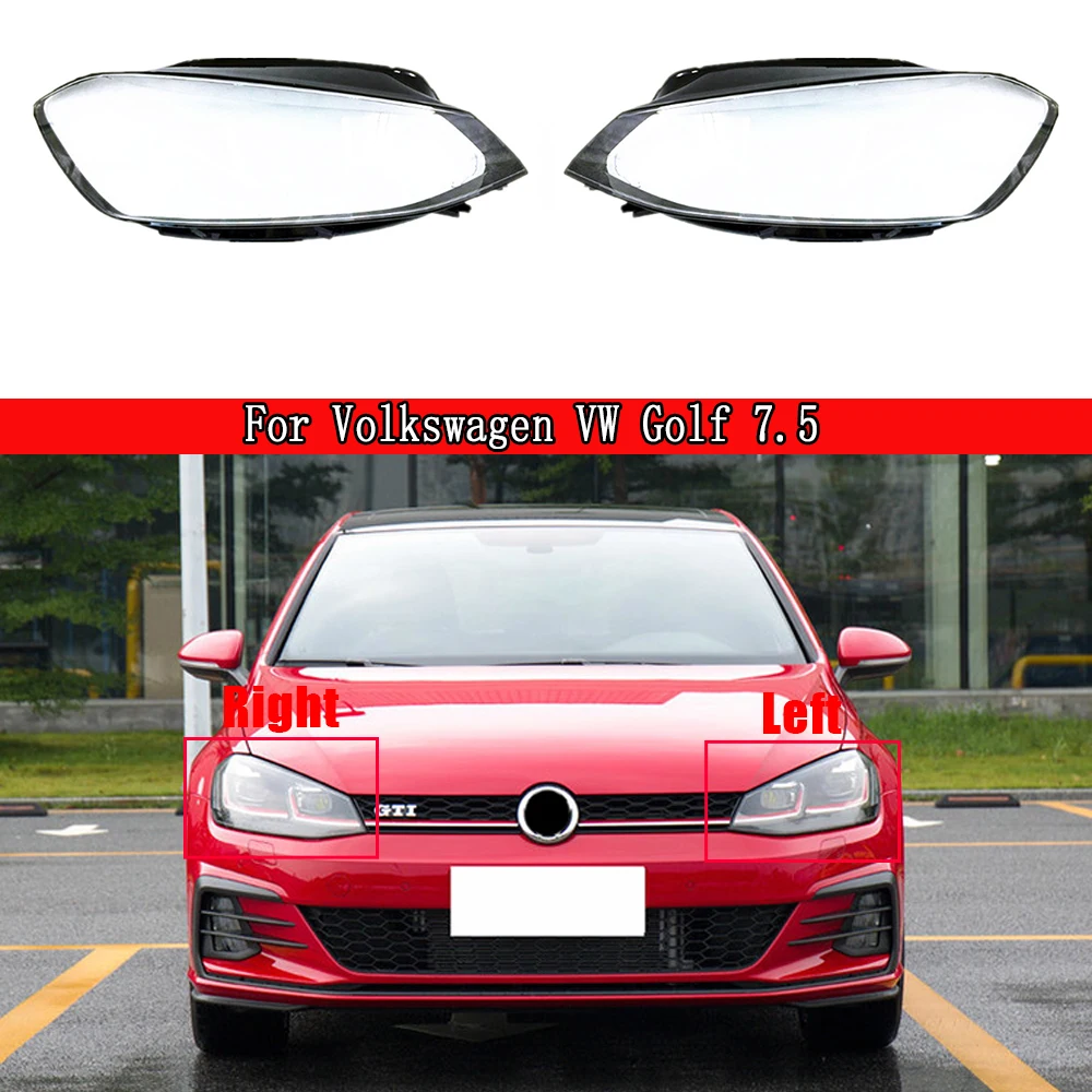 

Car Front Headlight Lens Cover Auto Headlamps Lampcover Transparent Lampshades Lamp Shell For Volkswagen VW Golf 7.5 2018 2019