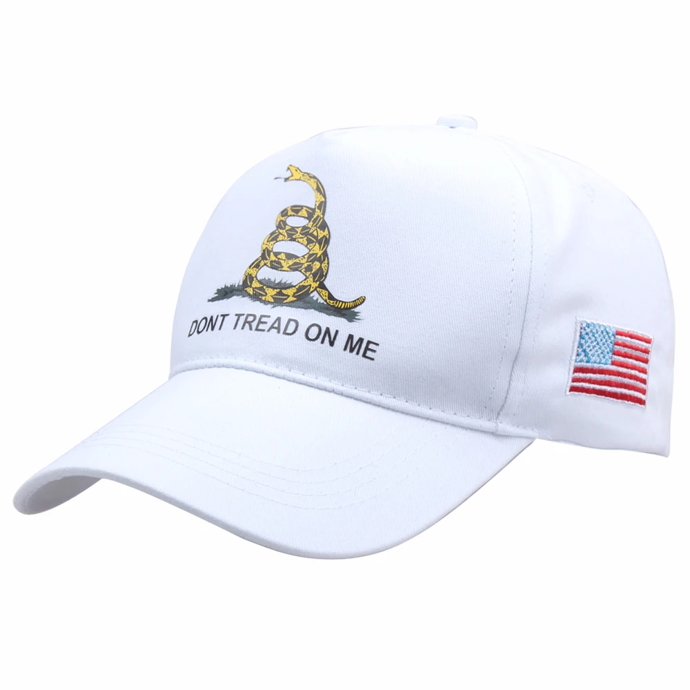 [SMOLDER]New Arrival Dont Tread On Me Tea Party Snake Print Snapback Hat Trucker Outdoor Baseball Caps