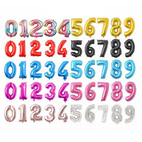 16 32 Inch Foil Birthday Balloons Number Ballon Figures Wedding Happy Birthday Party Decorations Kid Baloons Birthday