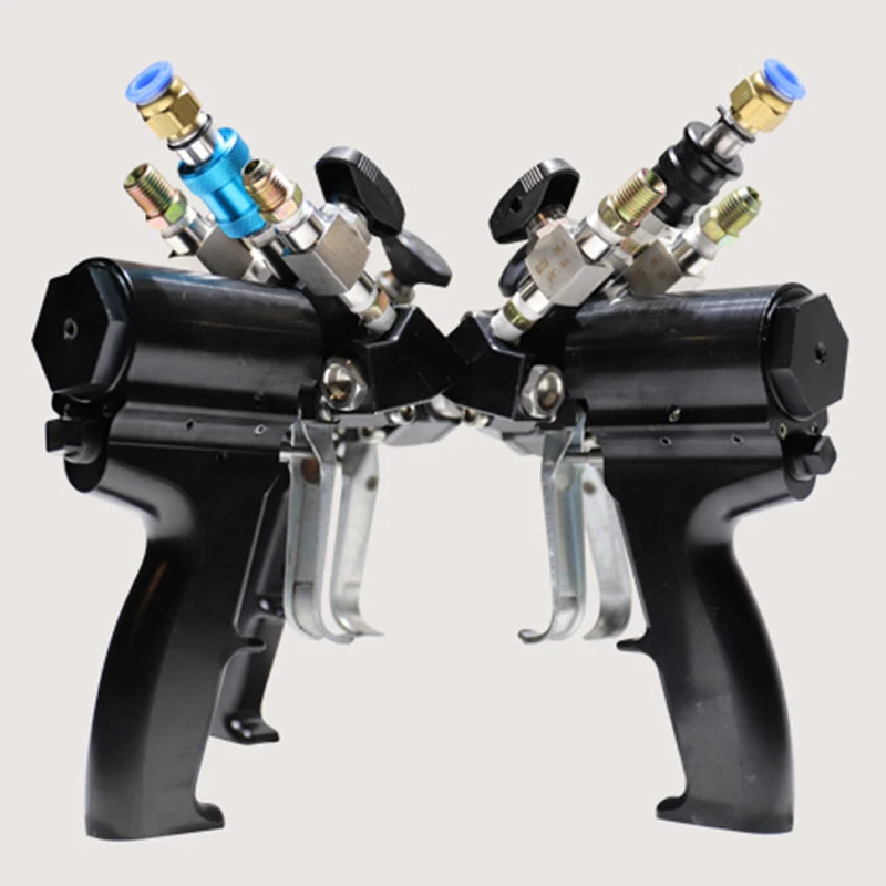 Pneumatic Polyurethane PU Foam Spray Gun P2 Air Purge Spray Gun Self Cleaning with Accessory Kit Single Valve Device