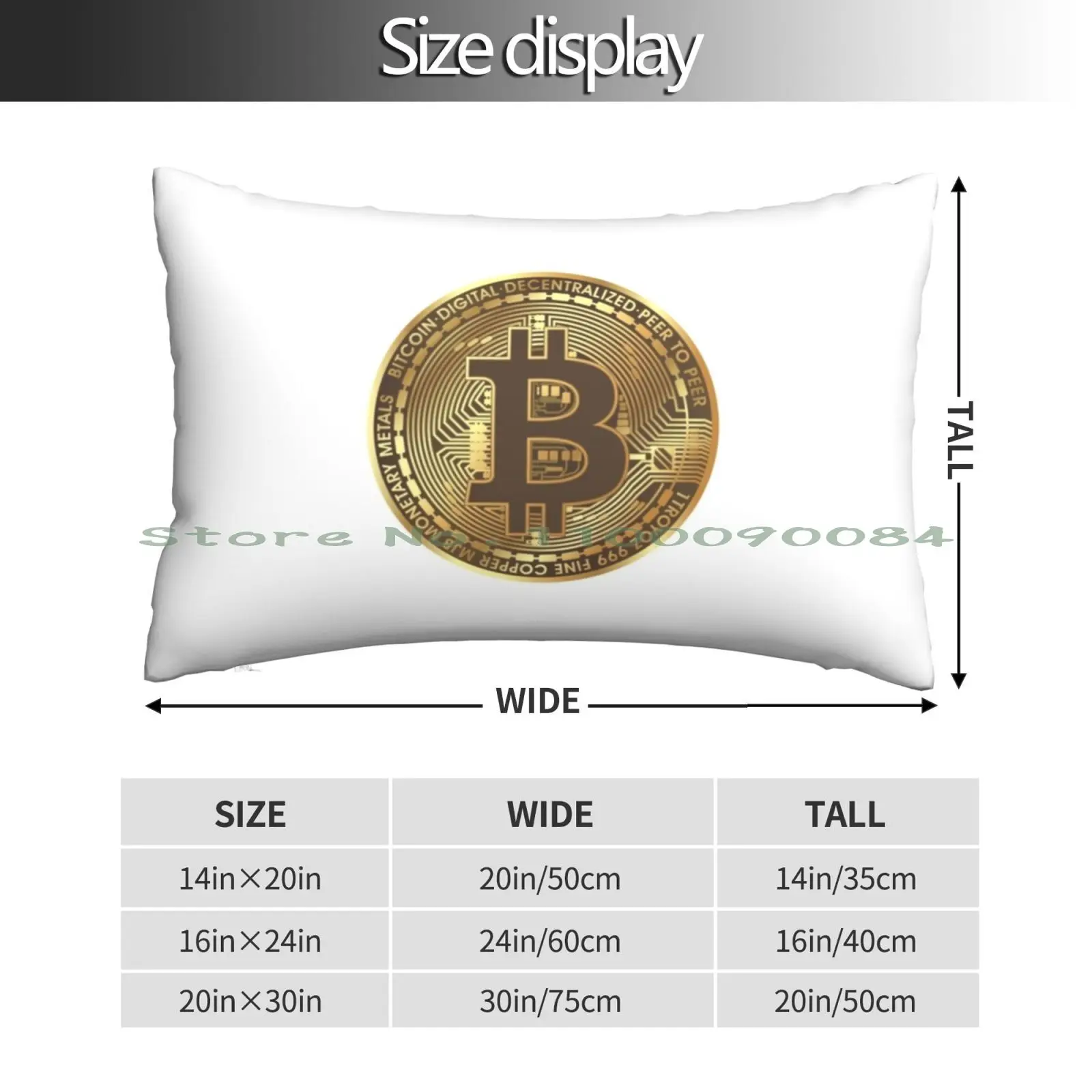 Bitcoin Pillow Case 20x30 50*75 Sofa Bedroom Cats Soot Sprite Soot Spirit Black Cat Cat Toy Silly Spoof Pastel Cute Kawaii