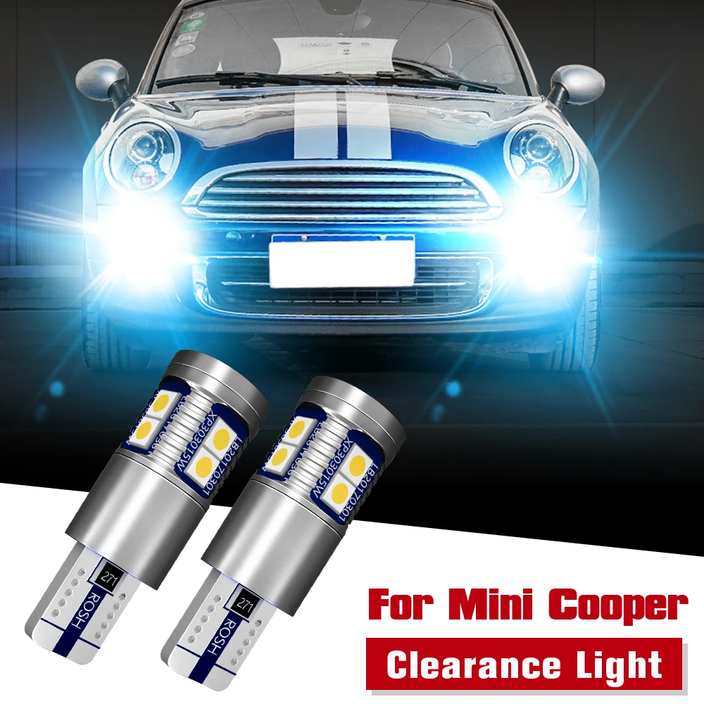 

2x LED Clearance Light Parking Bulb Lamp W5W T10 Canbus For Mini Cooper R50 R53 F55 F56 R56 F54 R55 F57 R52 R57 R60 R58 R61 R59