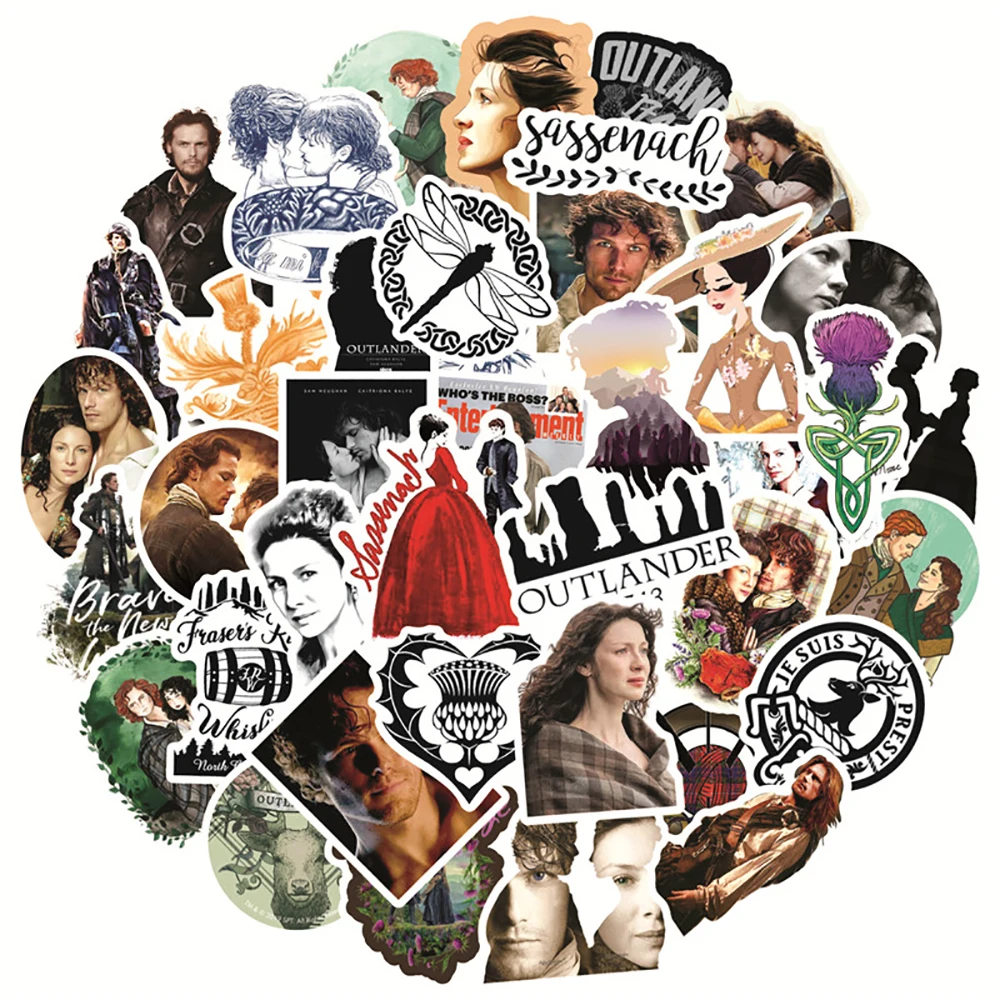 10/30/50PCS Outlander TV Show Stickers Stickers Skateboard Fridge Guitar Laptop DIY Waterproof Classic Sticker for Kid Toy Decal