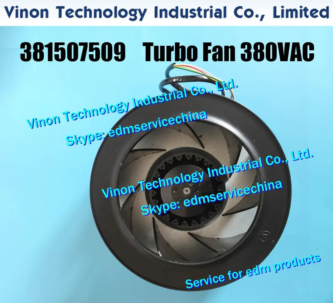 381507509 edm Turbo Fan 380VAC 110W 2600r/min for AgieCharmilles CUT20,CUT20P,CUT30,CUT30P. 381.507.509 Vortex Fan