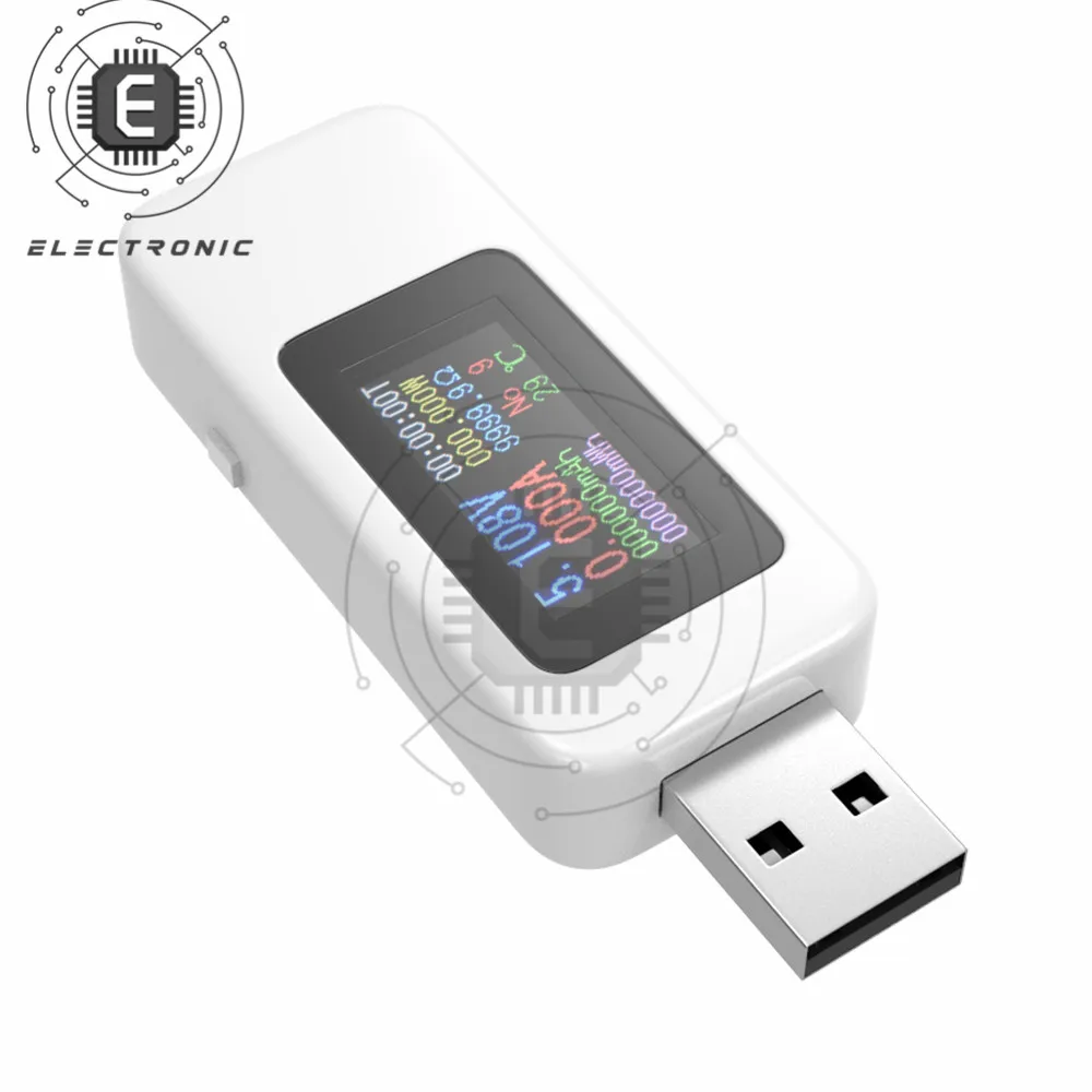 Индикатор заряда внешнего аккумулятора 4-30 в USB цветной экран цифровой дисплей индикатор заряда напряжения тока