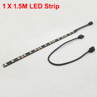 LED Strip Light RGB for 12V Motherboard Control / PC Computer case 50CM 1M 2M with 4 Pin RGB-Header(+12V,G,R,B) Extension Wire
