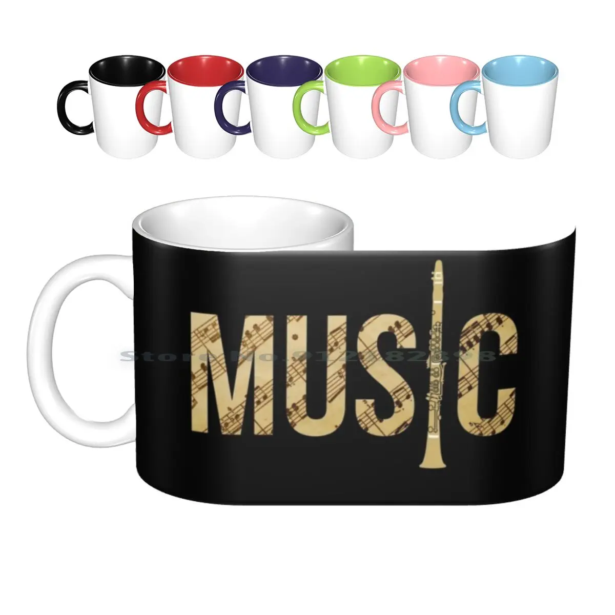 Clarinet Music Ceramic Mugs Coffee Cups Milk Tea Mug Clarinet Music Clarinette Klarinet Clarinetplayer Clarinettost Clarinete