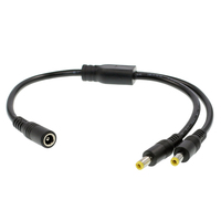 18AWG DC Cable 5.5x2.5mm Female to Dual Male Power Cord 5.5*2.5 10A 120W