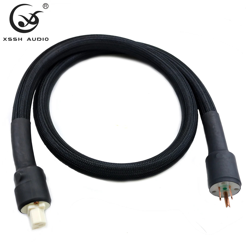 NEMA HOSPITAL GRADE YIVO XSSH Audio Hifi Amplifier OFC AC US IEC 25mm Power Source XP MKII Pure Copper Power Cable Cord Wire