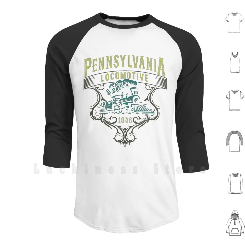 Pennsylvania Railroad Steam Train Locomotive hoodies Pennsylvania Railroad Steam Train