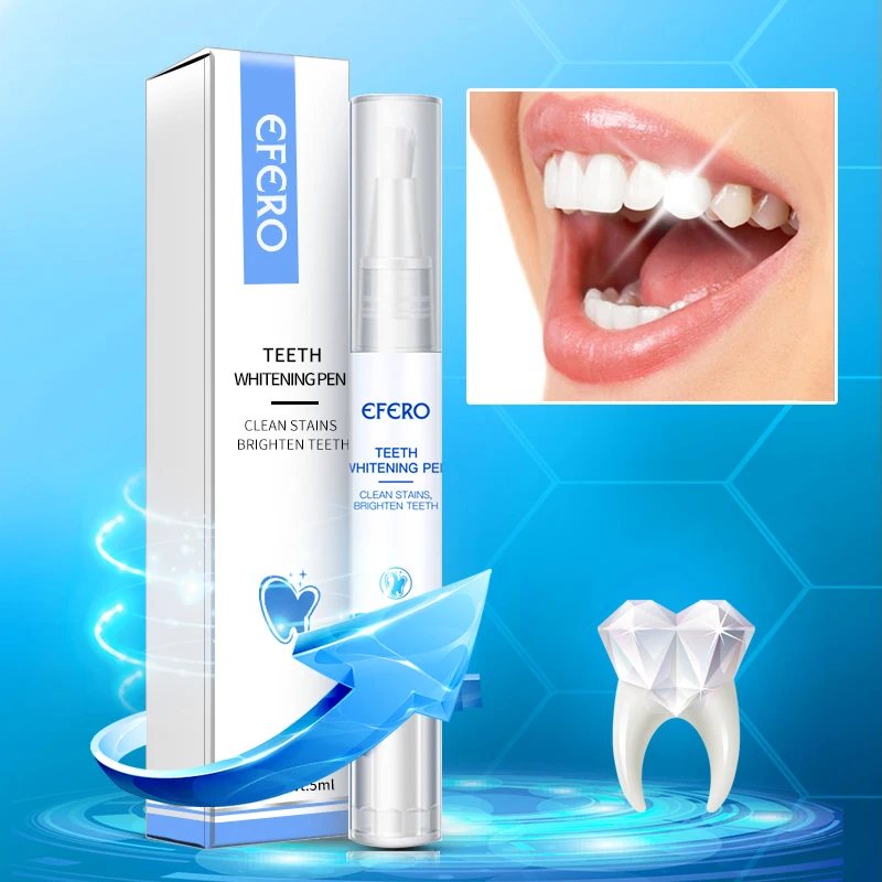 Dentes Whitening Serum Pen Removedor de manchas de placa eficaz, Higiene Oral, Essência, Produto de limpeza dos dentes