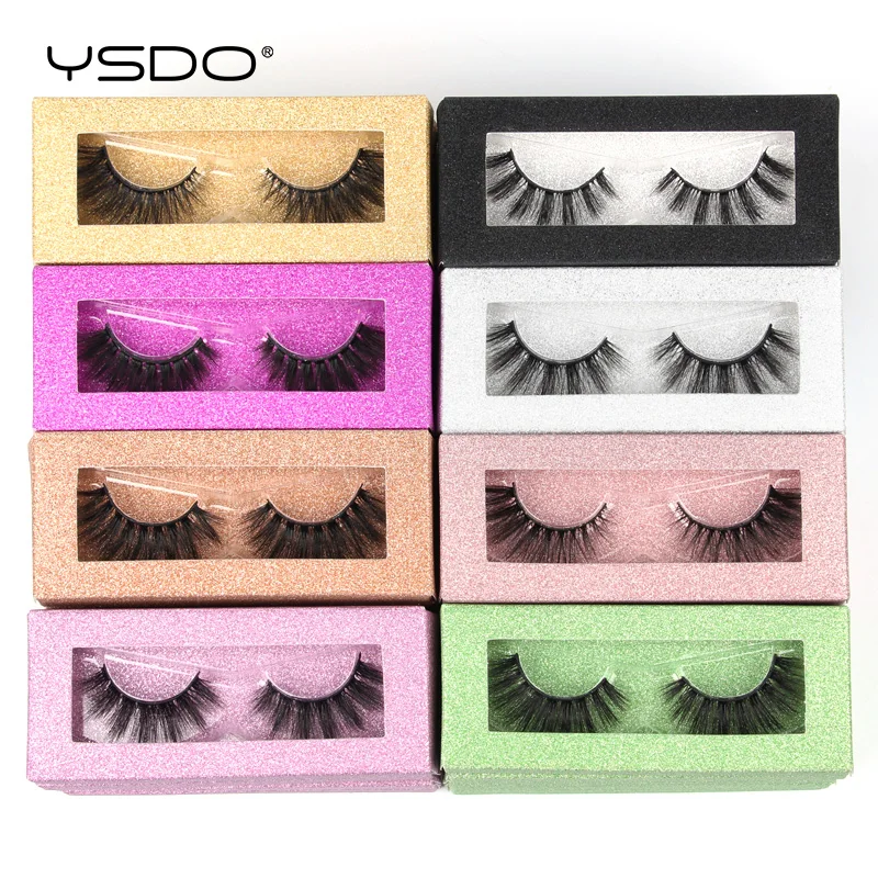 YSDO Lashes 4/10/20/100 PCS Wholesale 3D Mink Eyelashes Natural False Eyelashes Wispy Lashes Makeup Thick Mink Lashes In Bulk