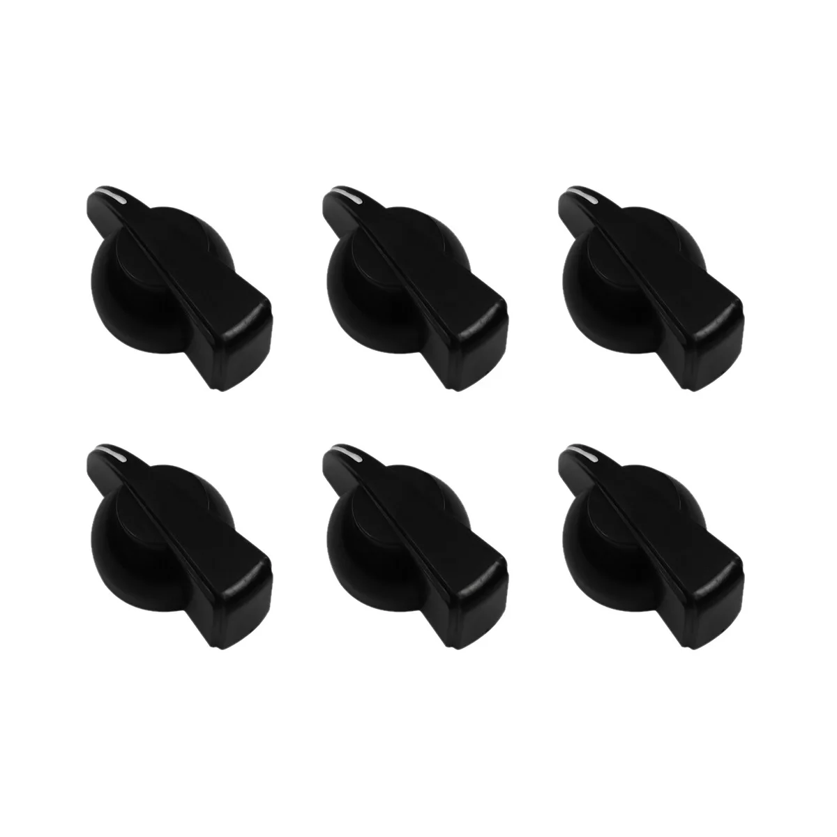 NEW 6pcs Big Chicken Head Guitar Amplifier Effect Pedal Knobs ,Red/Black/White Choose