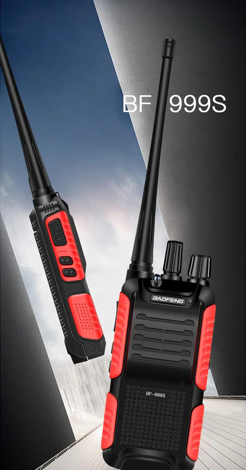 2pcs Baofeng BF-999S  Two-way Radio walkie talkie 3-5km CB Radio FM Transceiver walkie-talkie рация