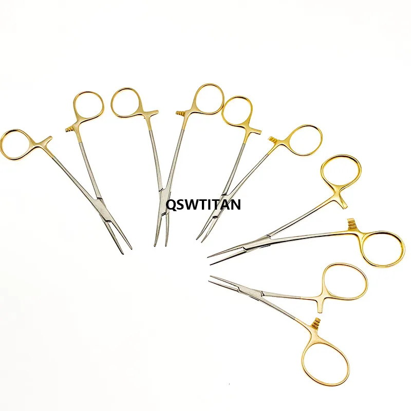 Hemostatic คีมเครื่องมือผ่าตัด Hemostat Dental Forceps