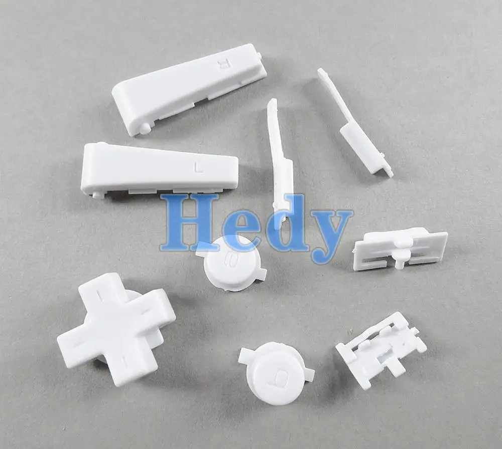 1 комплект пластиковых полных кнопок, набор кнопок включения и выключения SP R L A B D-Pad для консоли Nintend GBM, замена клавиш кнопок