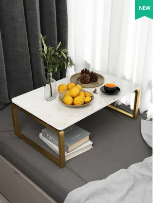 Nordic marble wave window small tea table modern contracted desk tatami small table light luxury day type kang low table Light l