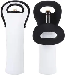 Neoprene Wine Tote Cooler Package for One Bottle Bag Reusable Carrier Cooler Bag for Wedding  Birthday  Free Shipping Insulated