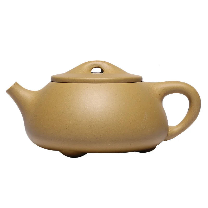 

Gold Section Mud of The Original Ore Kong Jingzhou Stone Scoop Pot Zisha Teapot, Yixing Handmade Kung-Fu Teaware Purple Clay