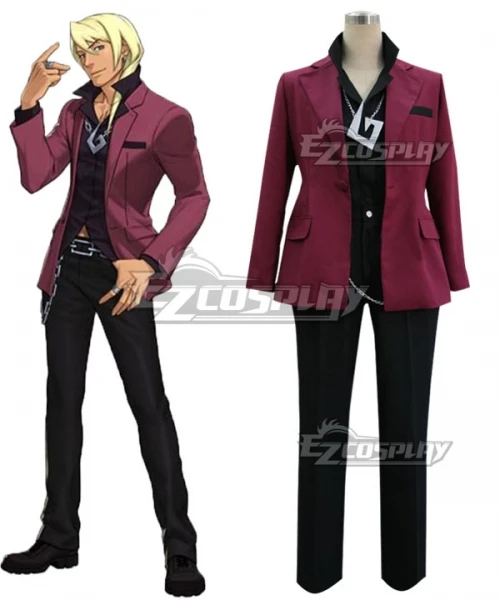 

Ace Attorney Klavier Gavin Outfits Halloween Carnival Suit Party Uniform Adult Christmas Suit Cosplay Costume E001