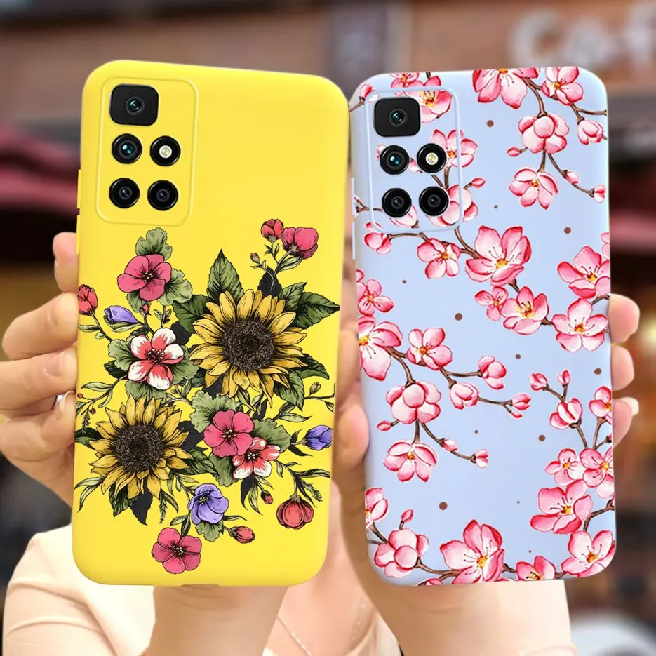Redmi 10 Case Stylish Sunflower Daisy Cover Case For Xiaomi Redmi 10 Redmi10 Phone Cases 6.5\'\' Soft TPU Fundas Shockproof Bumper