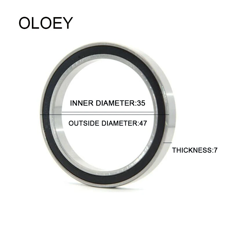 OLOEY 10/20Pcs 6807-2RS 6807ZZ ZZ ฿ RZ 2RZ แบริ่งบอลร่องลึก35X47X7มม.ทนต่อการกัดกร่อนและคุณภาพสูง