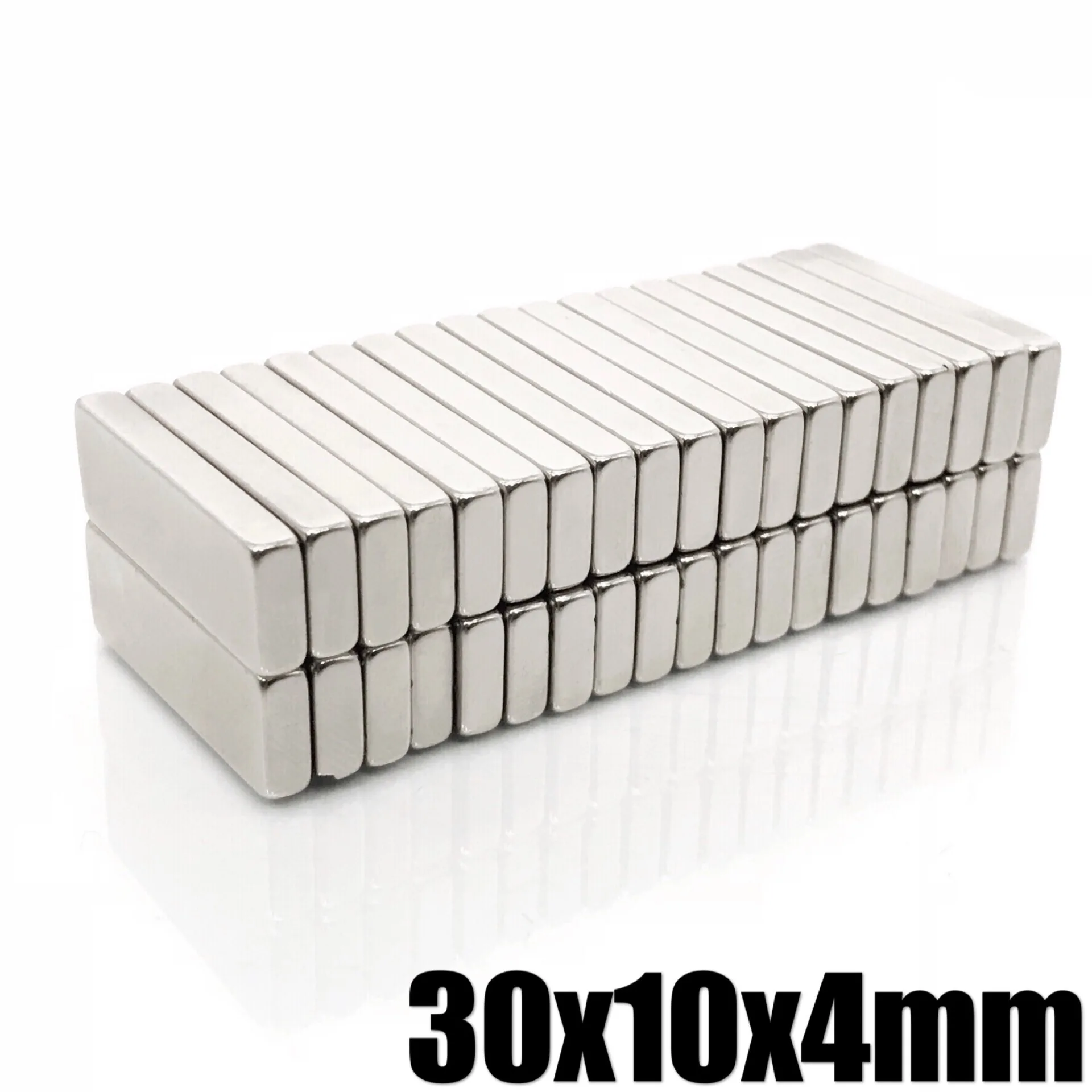 2~100PCS 30x10x4 block Powerful N35 Magnets 30mmX10mm Super Sheet Permanent Magnetic 30x10x4 mm Strong Neodymium Magnet 30*10*4