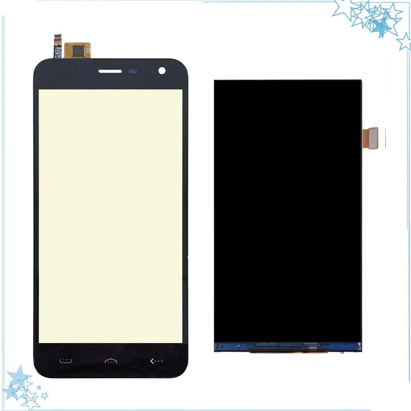 Black Sensor For Homtom HT3 LCD Display+Touch Screen Digitizer for ht3 FPC-501513-A LCD Glass Panel Separated Replacement Parts