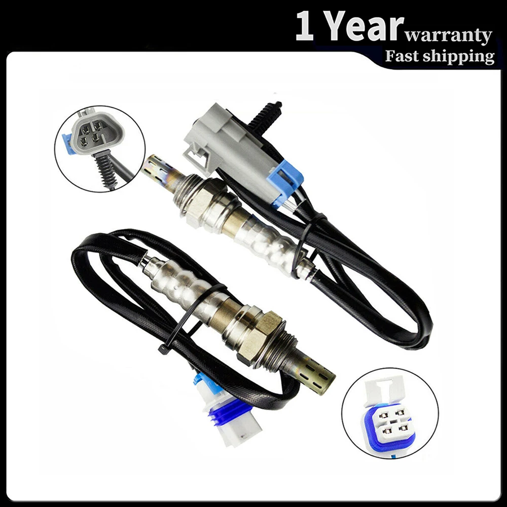 2pc 4 Wires Lambda Oxygen O2 Sensor Upstream Downstream for 2006 Hummer H3 3.5L Car Accessories