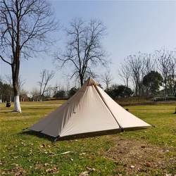 Ultralight Single Person Rodless Pyramid Camping Tent Outdoor Awnings Sun Shlter Tent Waterproof 4 Season Tent One Room One Hall