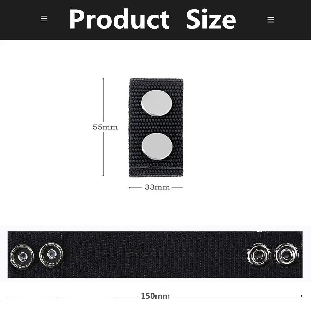 1/4/8Pcs Duurzame Dubbele Drukknopen Sport Riem Gesp Nylon Riem Zware Riem Keeper