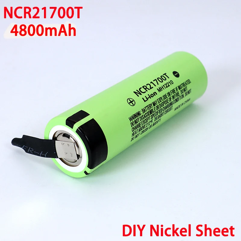 3.7V ncr121700t 4800mAh akumulator litowo-jonowy 21700 15A 5C wskaźnik rozładowania trójskładnikowy elektryczny samochód baterie litowe DIY nikiel