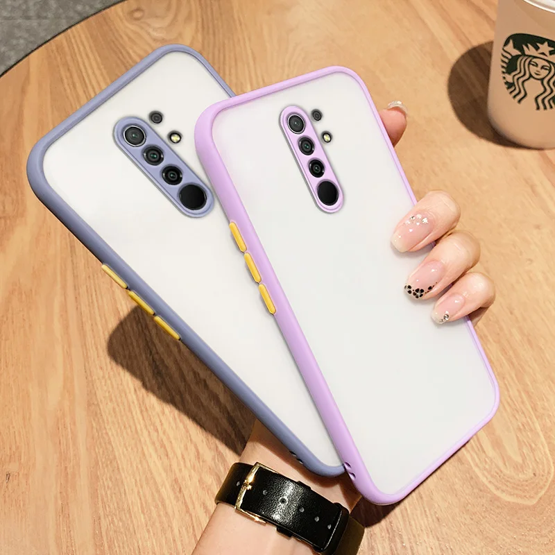 Silicon Candy Color Case For Xiaomi Redmi 9 Case Shockproof Soft edge Cartoon Plain Color Back Cover For Redmi 9 Protection Case