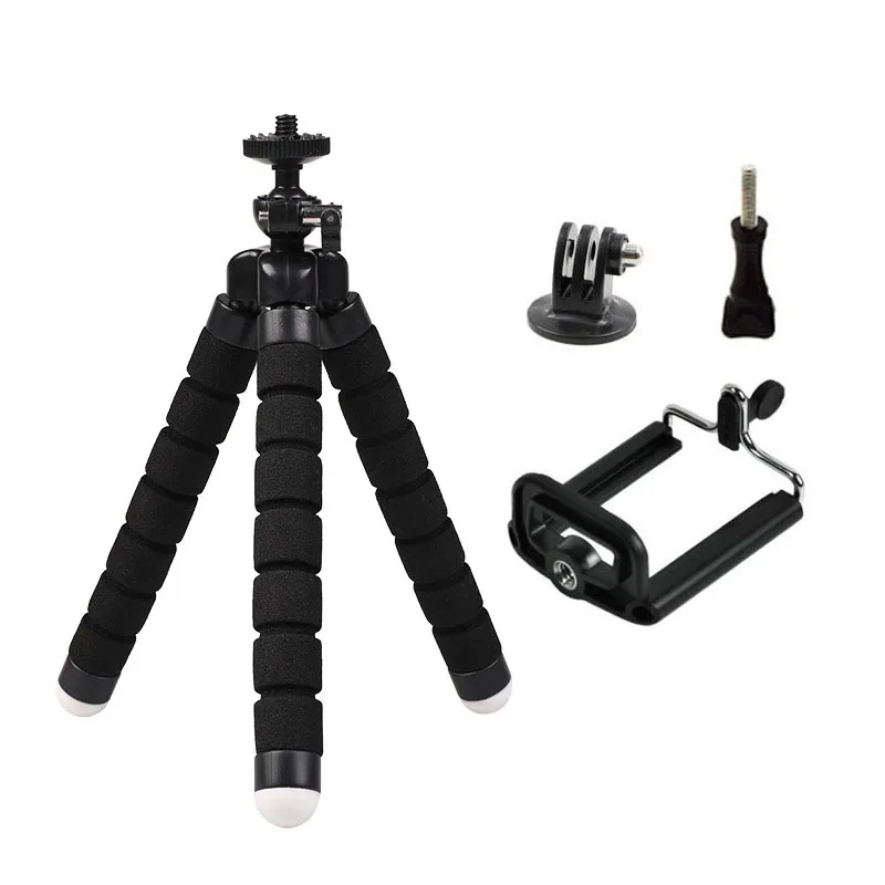 Tripods for Gopro Hero 12 11 10 9 8 7 Black MAX Flexible Mini Octopus Tripod Accessories Go Pro 6 5 YI Eken SJCAM DBPOWER AKASO