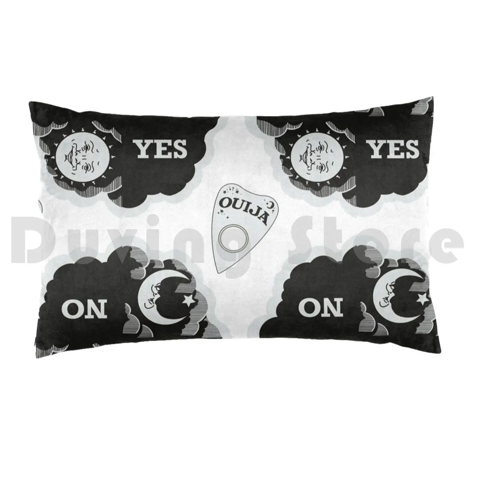 Ouija Pillow case Ouija Game Yes No Maybe Occult Cult Movie Magic Spiritual Haunted Mansion Haunting