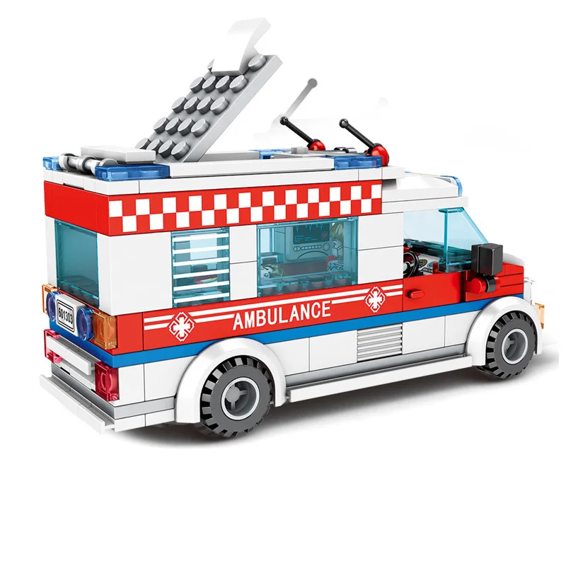 Sembo City Car MODEL Kit Ice Cream Hot Dog MULTICOLOR Food Truck Building Blocks DIY Brick Friends Toys For Kids Small Gifts MOC