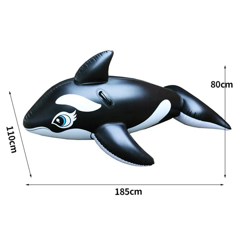 Whale Floating Mat Durable PVC Iatable Large Whale Shape Floating Mat Water Park Entertainment Swim Ring Swimming Supplies