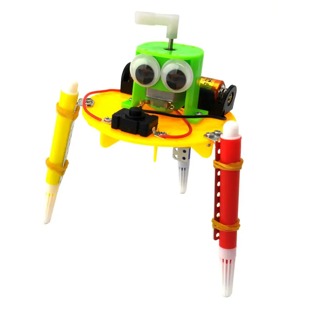 Early Learning DIY Doodle Robot Technology Small Inventions Educational Toys Kids Primary and Secondary Science Experiment