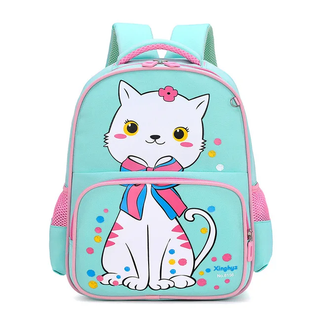 Fashion Unicorn Primary Anime Bag Girl Boy Lovely Cat Lion School Backpack Child Travel Bag Kids Cute Mochilas Cartoon Bag