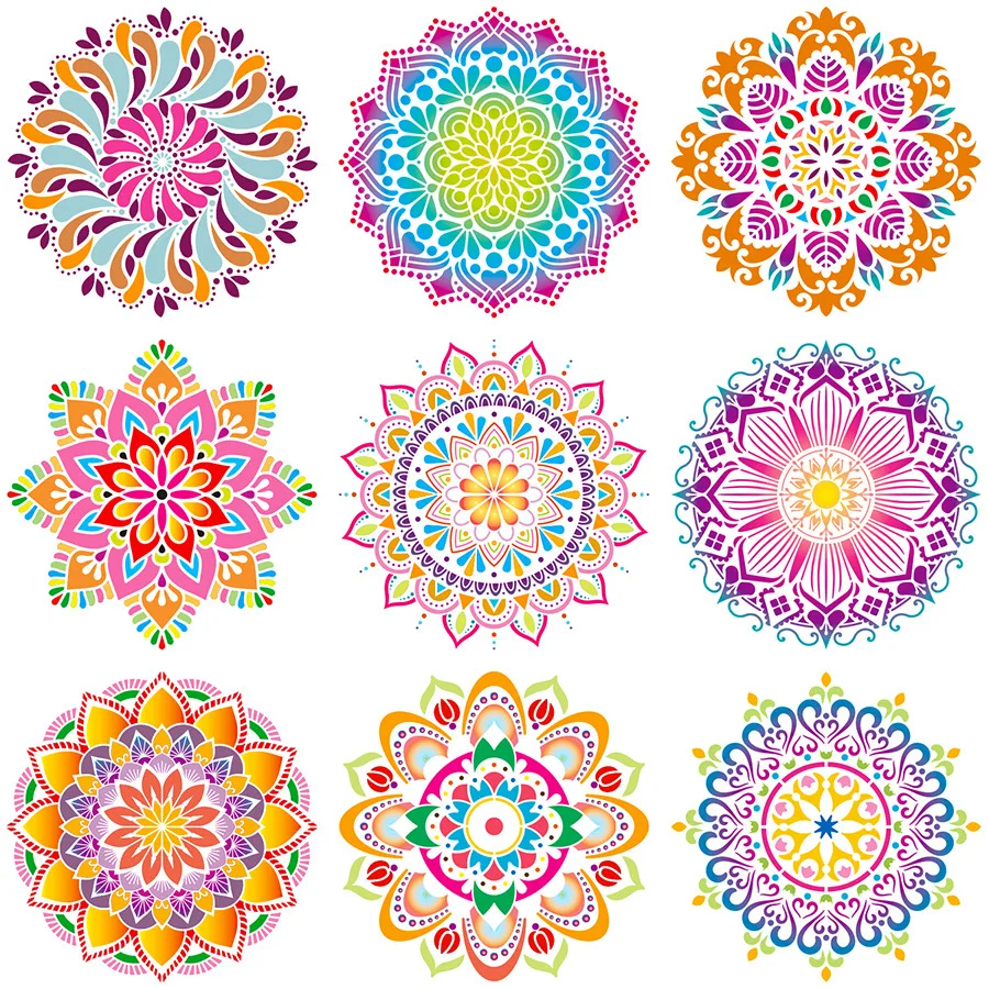 NEW 30 * 30cm size diy craft mandala mold for painting stencils stamped photo album embossed paper card on wood, fabric, wall