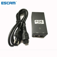 ESCAM CCTV Security 48V0.5A 15.4W POE adapter POE Injector Ethernet power for POE IP Camera Phone PoE Power Supply