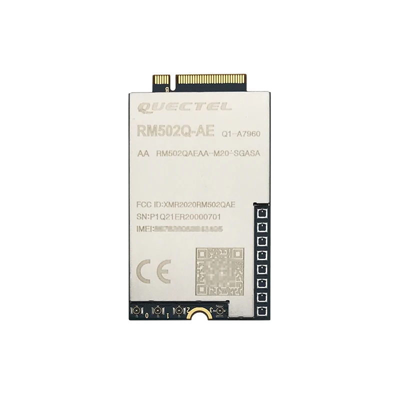 

New Quectel RM502Q-GL/RM502Q-AE 5G NR module M.2 sub-6GHz MIMO 4x4 DL Supports NSA and SA RM502QGLAA-M20-SGASA