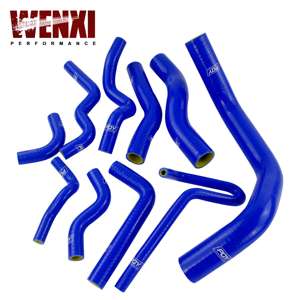 

PQY RACING - 10PC Blue Silicone Radiator Hose Kit for Nissan Silvia 200SX 240SX S13 S14 S15 SR20DET WX-LX1602C-QY