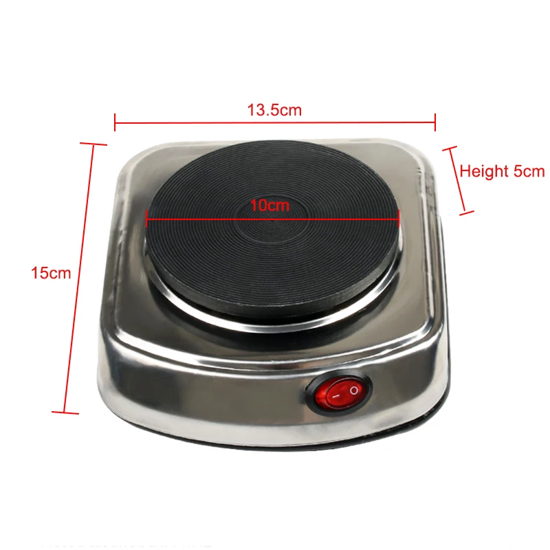 Portable Electric Coffee Heating Furnace Oven Mini 500W Stainless Steel Moka Heater Stove Stew Pot Hot Milk Water Cooker EU Plug