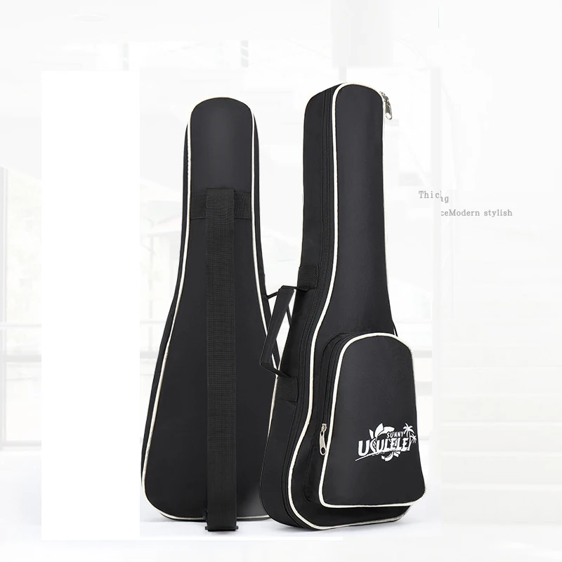 21 / 23 / 26 Inch Portable Oxford Fabric Ukulele Bag 5mm Sponge Soft Case Gig Ukulele Mini Guitar Waterproof Backpack